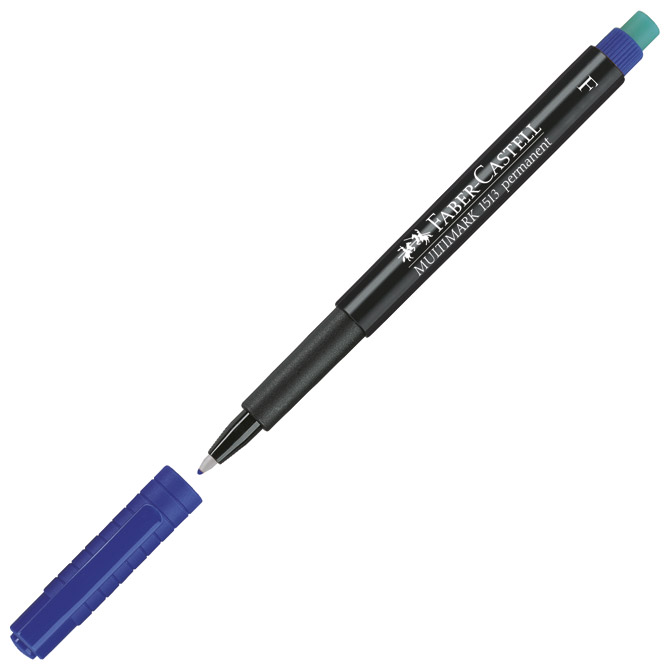 Marker permanentni 0,6 mm Multimark Faber-Castell 151351 plavi Marker permanentni 0,6 mm Multimark Faber-Castell 151351 plavi
