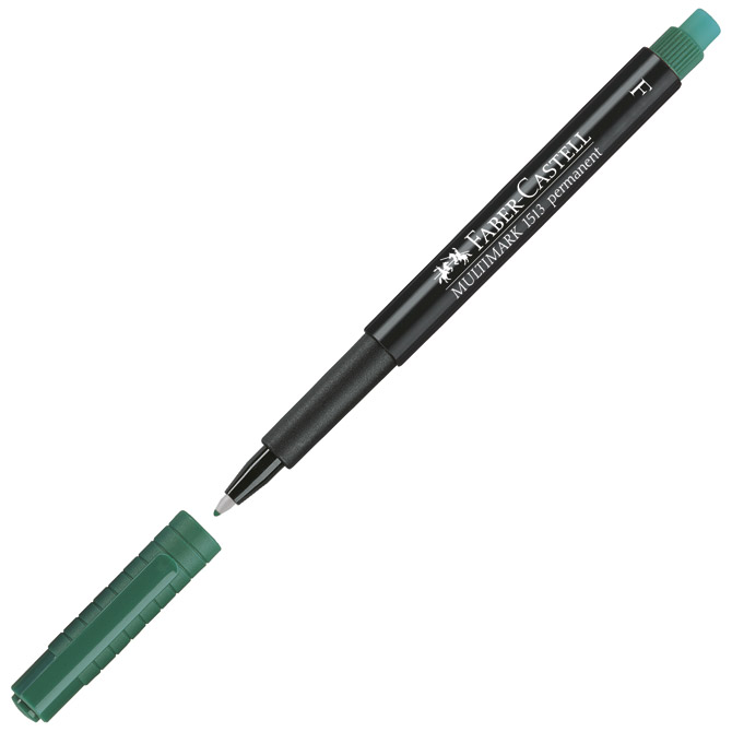 Marker permanentni 0,6 mm Multimark Faber-Castell 151363 zeleni Marker permanentni 0,6 mm Multimark Faber-Castell 151363 zeleni