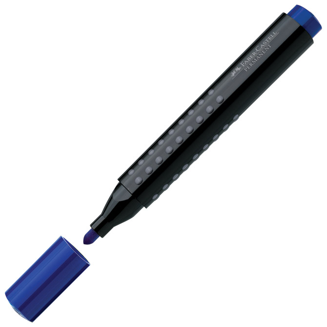 Marker permanentni 1-3 mm okrugli vrh Grip 2001 Faber-Castell 150451 plavi Marker permanentni 1-3 mm okrugli vrh Grip 2001 Faber-Castell 150451 plavi