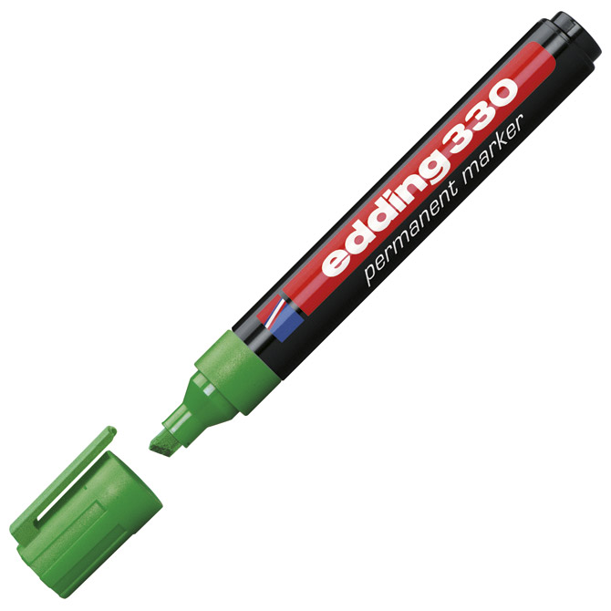 Marker permanentni 1-5 mm klinasti vrh Edding 330 zeleni Marker permanentni 1-5 mm klinasti vrh Edding 330 zeleni