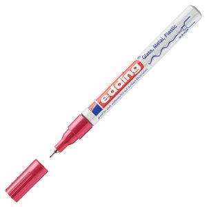Marker permanentni lakirajući 0,8 mm Edding 780 crveni