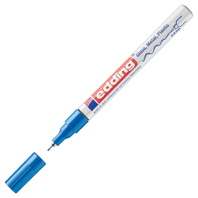 Marker permanentni lakirajući 0,8 mm Edding 780 plavi Marker permanentni lakirajući 0,8 mm Edding 780 plavi