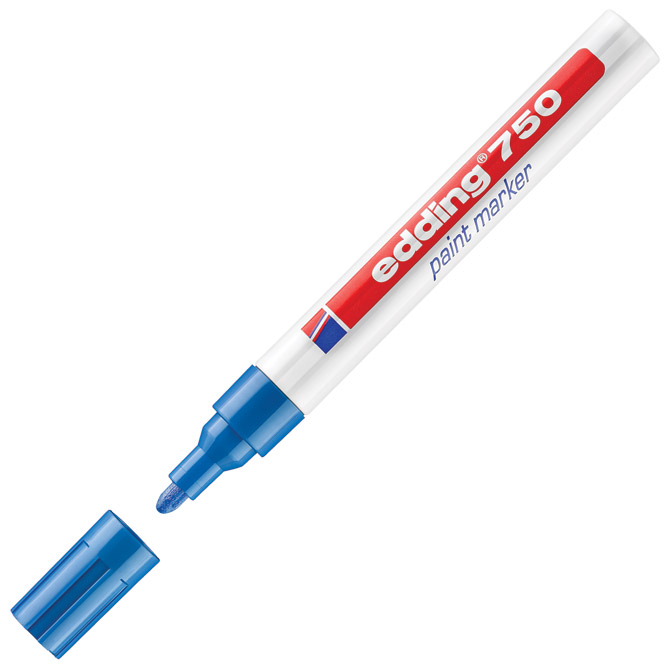 Marker permanentni lakirajući 2-4 mm Edding 750 plavi Marker permanentni lakirajući 2-4 mm Edding 750 plavi