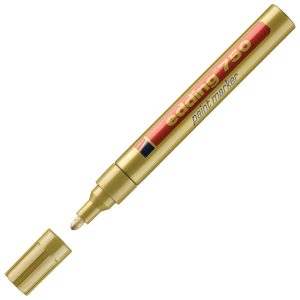 Marker permanentni lakirajući 2-4 mm Edding 750 zlatni