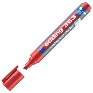 Marker za bijelu ploču 1-5 mm Edding 363 crveni
