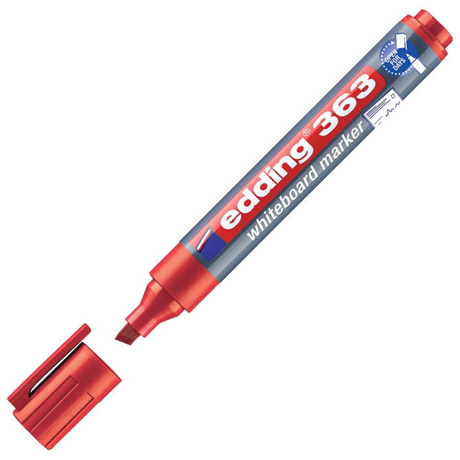 Marker za bijelu ploču 1-5 mm Edding 363 crveni Marker za bijelu ploču 1-5 mm Edding 363 crveni