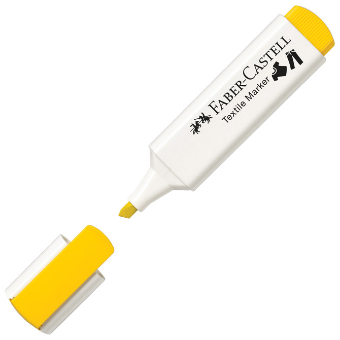 Marker za tekstil 1-5 mm Faber-Castell 159507 žuti Marker za tekstil 1-5 mm Faber-Castell 159507 žuti