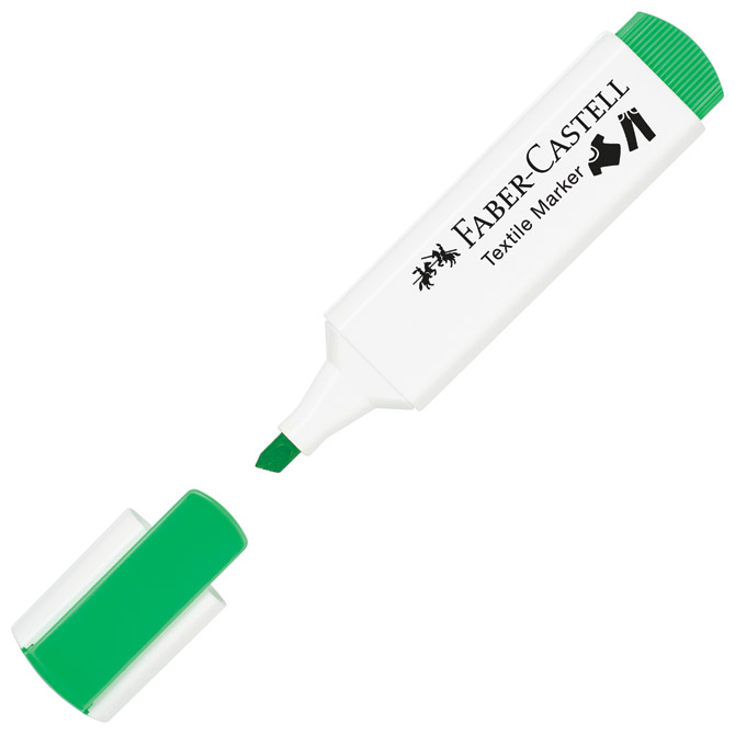 Marker za tekstil 1-5 mm Neon Faber-Castell 159531 zeleni Marker za tekstil 1-5 mm Neon Faber-Castell 159531 zeleni