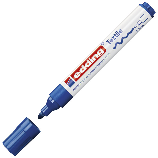 Marker za tekstil 2-3 mm Edding 4500 plavi Marker za tekstil 2-3 mm Edding 4500 plavi