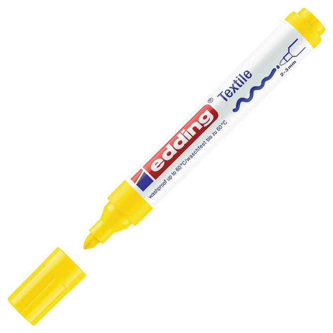 Marker za tekstil 2-3 mm Edding 4500 žuti Marker za tekstil 2-3 mm Edding 4500 žuti