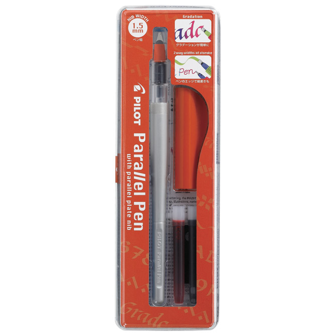 Nalivpero za kaligrafiju 1,5 mm set Parallel pen Pilot FP3-15-SSN sivo/crveno Nalivpero za kaligrafiju 1,5 mm set Parallel pen Pilot FP3-15-SSN sivo/crveno