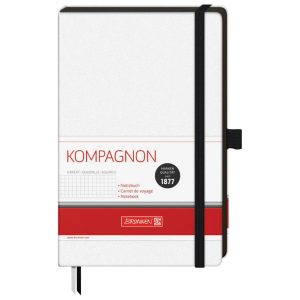 Notes A5 karo 96L 80g šamoa s gumicom Brunnen bijeli