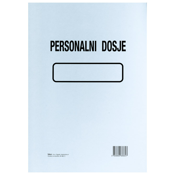 Obrazac B-189 personalni dosje Fokus Obrazac B-189 personalni dosje Fokus
