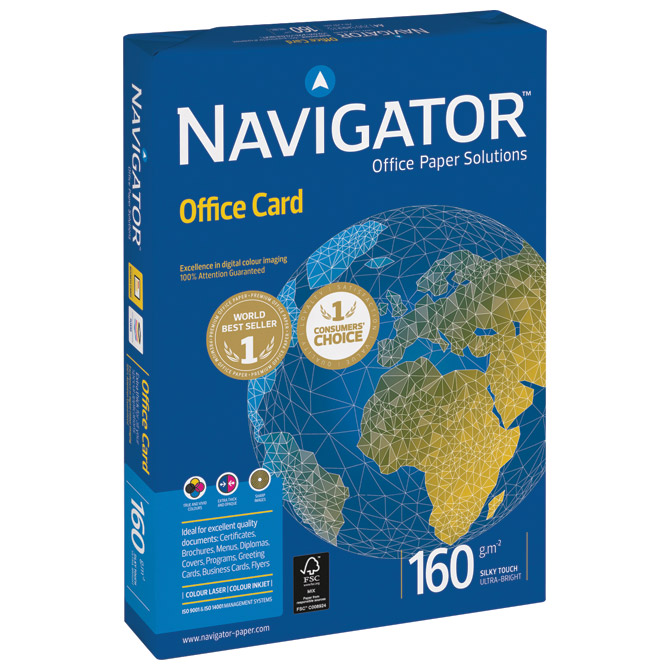 Papir ILK Navigator A3 160g Office Card pk250 Soporcel Papir ILK Navigator A3 160g Office Card pk250 Soporcel
