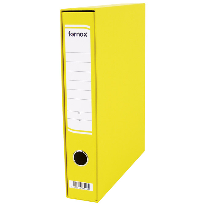 Registrator A4 uski u kutiji Fornax žuti Registrator A4 uski u kutiji Fornax žuti