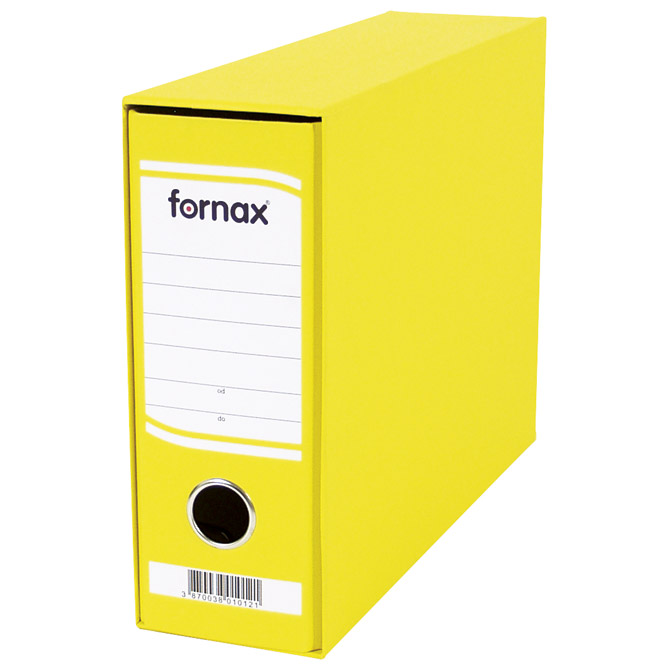 Registrator A5 široki u kutiji Fornax 402932 žuti Registrator A5 široki u kutiji Fornax 402932 žuti