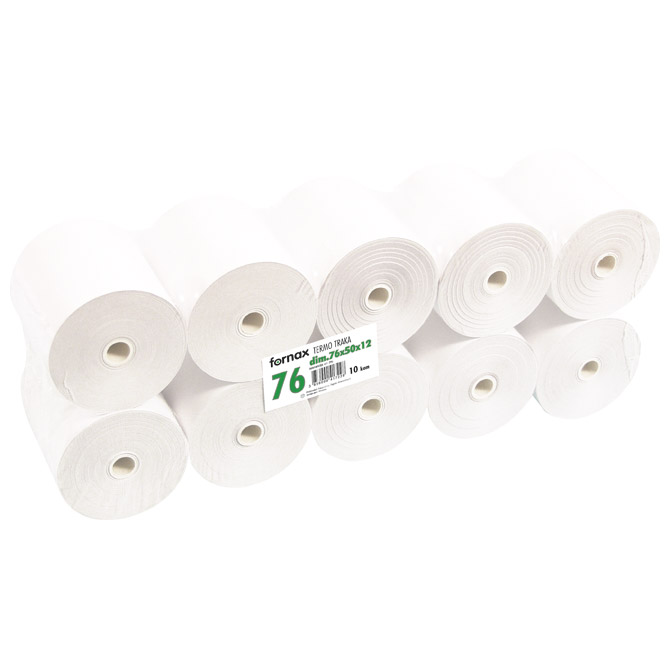 Rola termo 76mmx50m pk10 Fornax Rola termo 76mmx50m pk10 Fornax