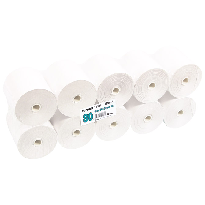 Rola termo 80mmx50m pk10 Fornax Rola termo 80mmx50m pk10 Fornax