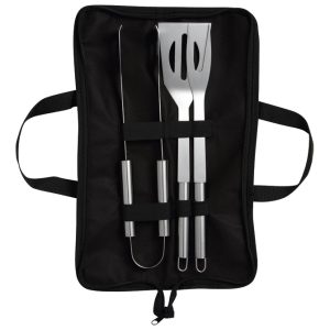 Set za roštilj crni - torba zip