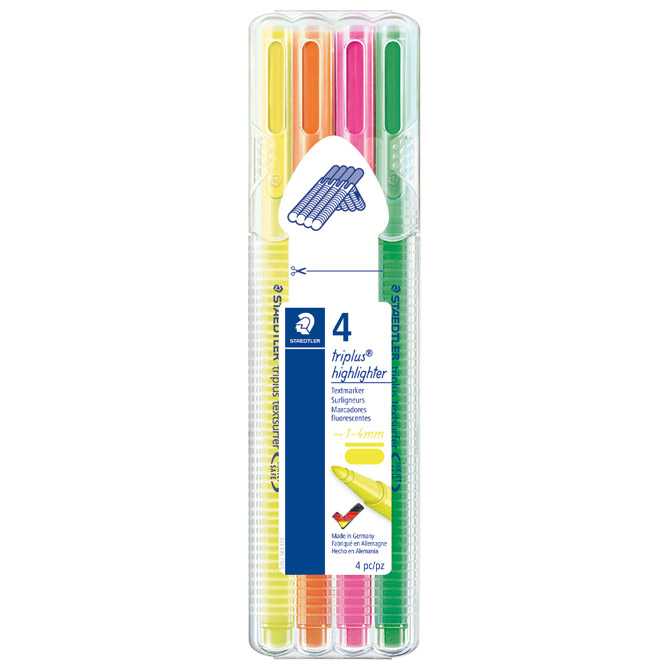 Signir 1-4 mm neon Triplus Staedtler 362 SB4 4boje Signir 1-4 mm neon Triplus Staedtler 362 SB4 4boje