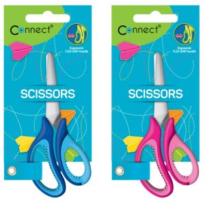 Škare školske 13 cm oble s mjerilom Soft Connect
