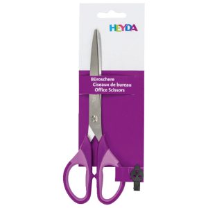 Škare uredske 18 cm Color Code Heyda ljubičaste