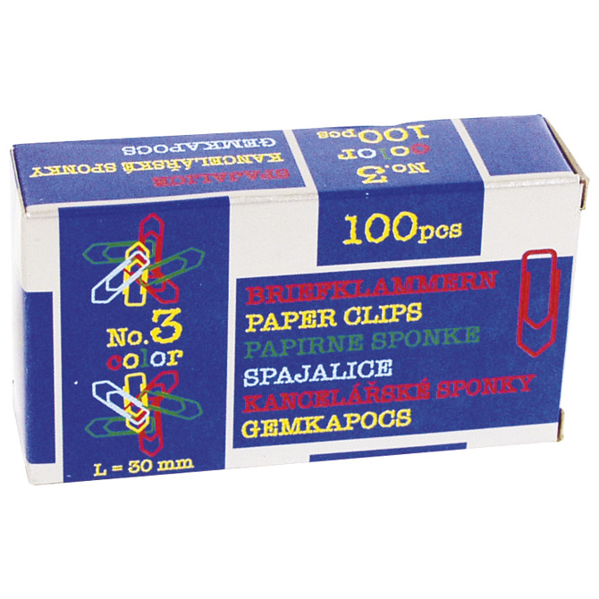 Spajalice ručne boja br.3 pk100 Nikomill boja Spajalice ručne boja br.3 pk100 Nikomill boja