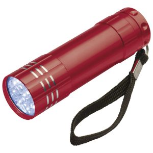 Svjetiljka ručna 9 LED metalna Montagris crvena