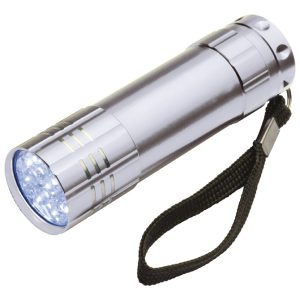 Svjetiljka ručna 9 LED metalna Montagris srebrna