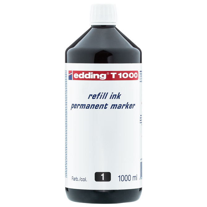 Tinta za marker permanentni 1000ml Edding T1000 crna Tinta za marker permanentni 1000ml Edding T1000 crna