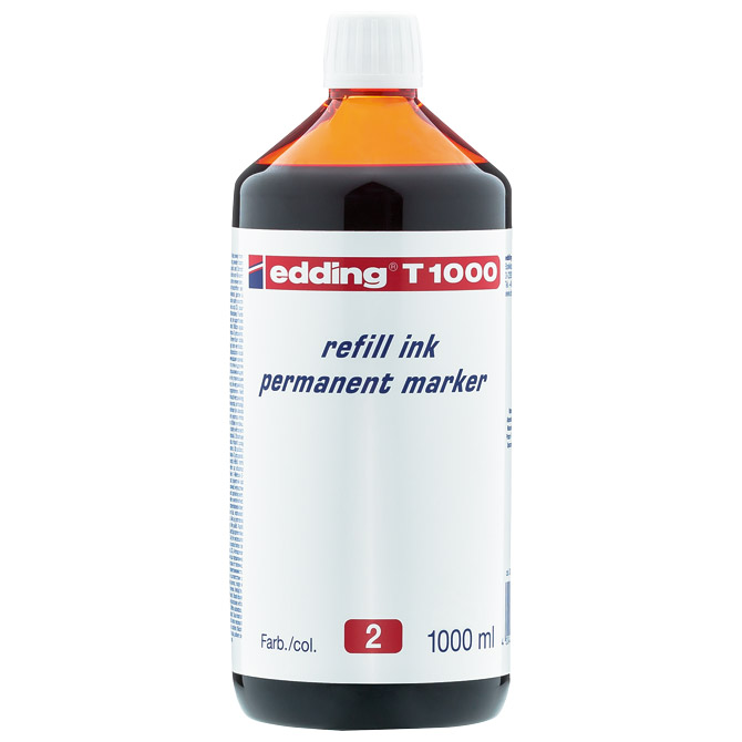 Tinta za marker permanentni 1000ml Edding T1000 crvena Tinta za marker permanentni 1000ml Edding T1000 crvena