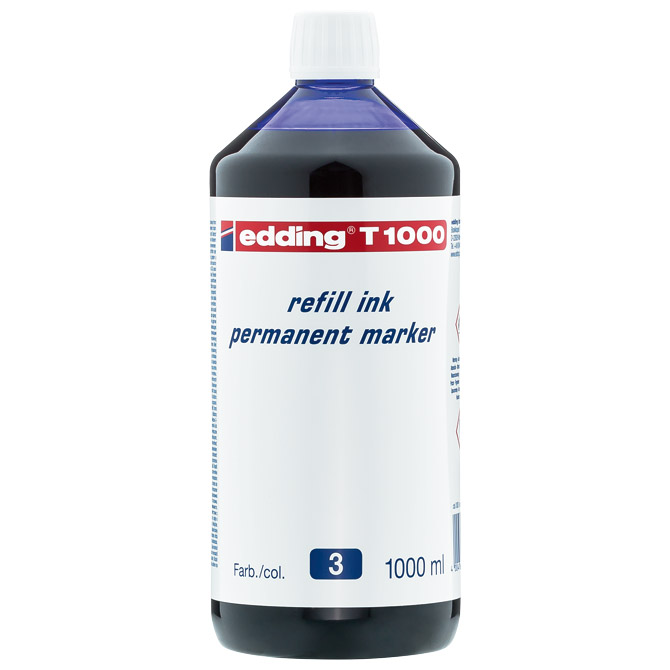 Tinta za marker permanentni 1000ml Edding T1000 plava Tinta za marker permanentni 1000ml Edding T1000 plava
