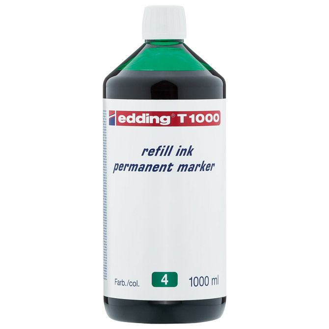 Tinta za marker permanentni 1000ml Edding T1000 zelena Tinta za marker permanentni 1000ml Edding T1000 zelena