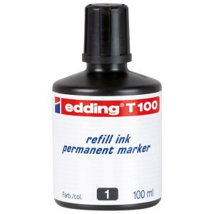 Tinta za marker permanentni 100ml Edding T100 crna