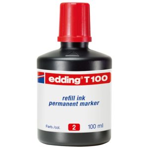 Tinta za marker permanentni 100ml Edding T100 crvena