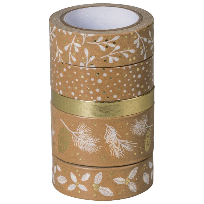 Traka Deco ljepljiva Natur s uzorkom pk5 Heyda 20-35845 27 zlatno bijela Traka Deco ljepljiva Natur s uzorkom pk5 Heyda 20-35845 27 zlatno bijela