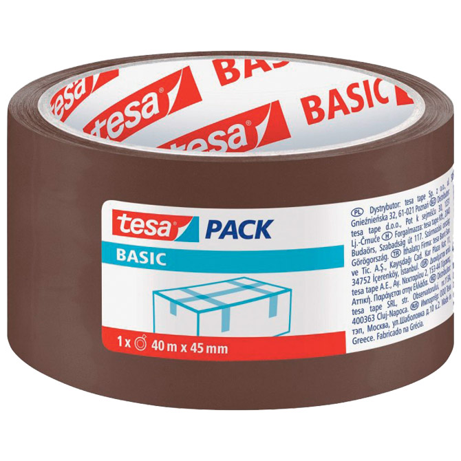 Traka ljepljiva 45 mm/40m akrilna Hot Melt Basic Tesa 58575 smeđa Traka ljepljiva 45 mm/40m akrilna Hot Melt Basic Tesa 58575 smeđa