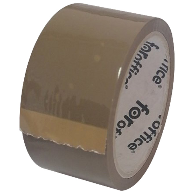 Traka ljepljiva 48 mm/66m akrilna bešumna 25my FORoffice smeđa Traka ljepljiva 48 mm/66m akrilna bešumna 25my FORoffice smeđa
