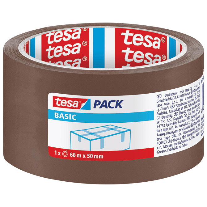 Traka ljepljiva 50 mm/66m akrilna Hot Melt Basic Tesa 58571 smeđa Traka ljepljiva 50 mm/66m akrilna Hot Melt Basic Tesa 58571 smeđa