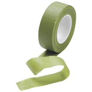 Traka ljepljiva krep 24mm/27m cvjećarska maslinasto zelena