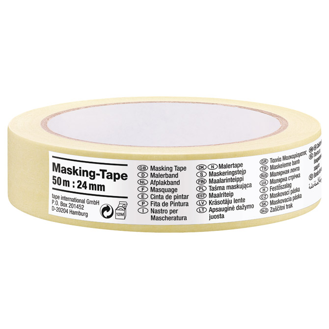 Traka ljepljiva krep 24mm/50m Universal budget Tesa 8255 Traka ljepljiva krep 24mm/50m Universal budget Tesa 8255