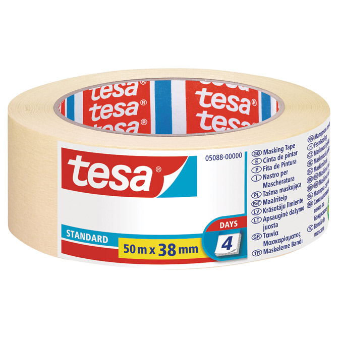 Traka ljepljiva krep 38mm/50m Standard eko Tesa 5088 Traka ljepljiva krep 38mm/50m Standard eko Tesa 5088