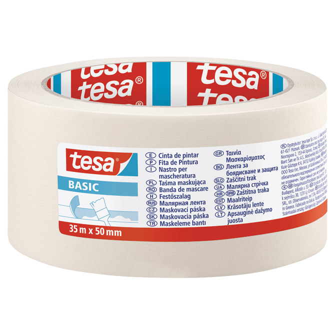 Traka ljepljiva krep 50mm/35m Basic Tesa 58594 Traka ljepljiva krep 50mm/35m Basic Tesa 58594