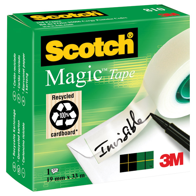 Traka ljepljiva nevidljiva 19 mm/33m Scotch Magic-810 3M. Traka ljepljiva nevidljiva 19 mm/33m Scotch Magic-810 3M.