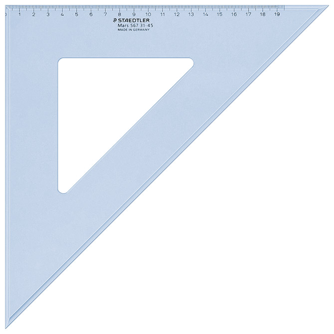Trokut 31cm 45° Mars Staedtler 567 31-45 Trokut 31cm 45° Mars Staedtler 567 31-45