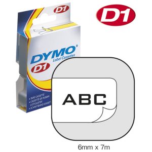 Vrpca D1 6 mmx7m Dymo 43613 crno-bijela