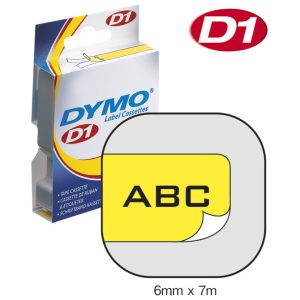 Vrpca D1 6 mmx7m Dymo 43618 crno-žuta
