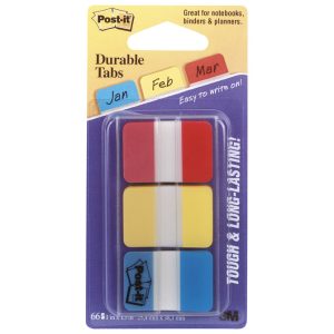 Zastavica 25,4x38 mm 3bojex22L super čvrste Post-it 3M.686-RYB blister