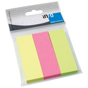 Zastavica 25x75 mm 3bojex100L papir Global Notes 5671-39-pk3 sortirano blister