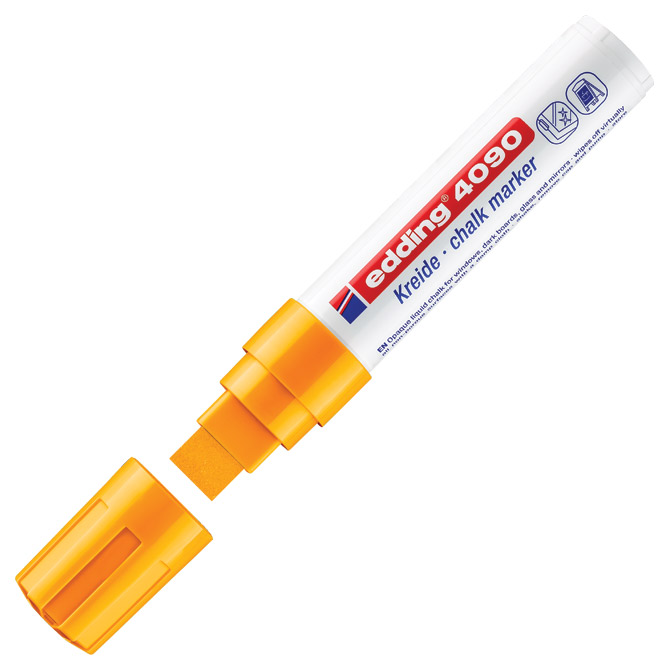 Marker-kreda za staklo 4-15 mm Edding 4090 neon narančasti Marker-kreda za staklo 4-15 mm Edding 4090 neon narančasti